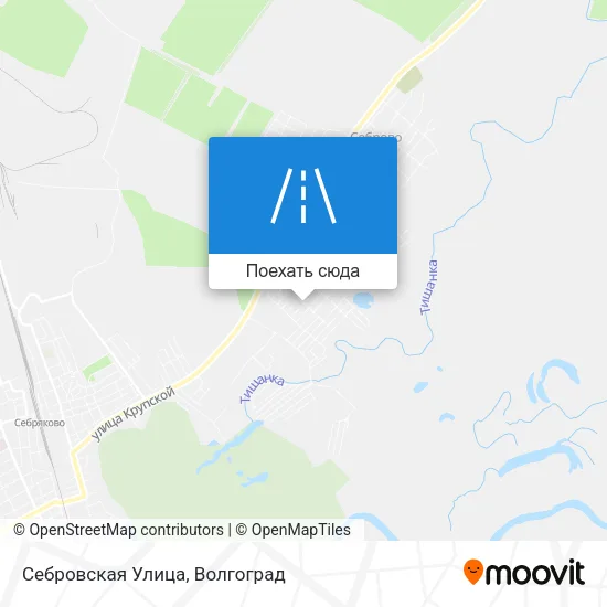 Карта Себровская Улица
