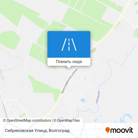 Карта Себряковская Улица