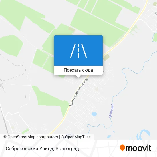 Карта Себряковская Улица