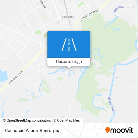 Карта Сосновая Улица