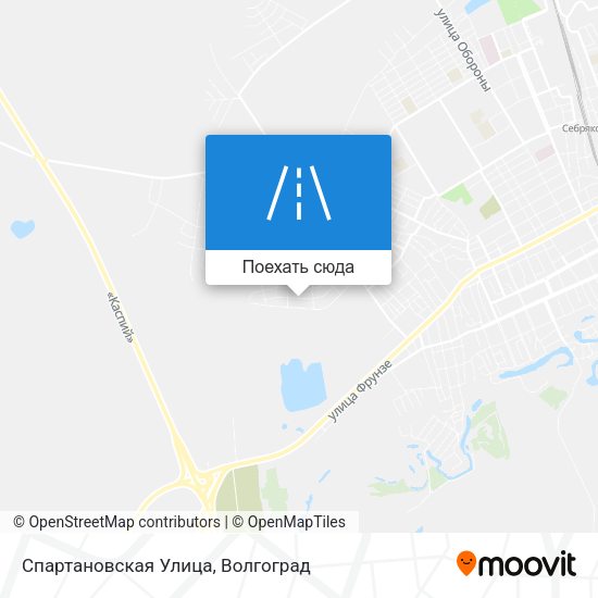 Карта Спартановская Улица