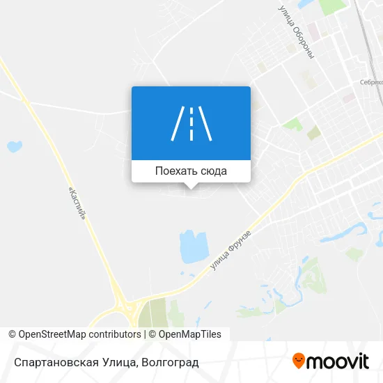 Карта Спартановская Улица