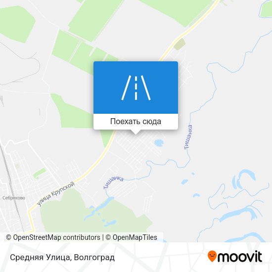 Карта Средняя Улица