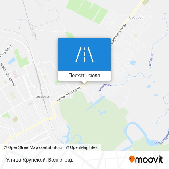 Карта Улица Крупской