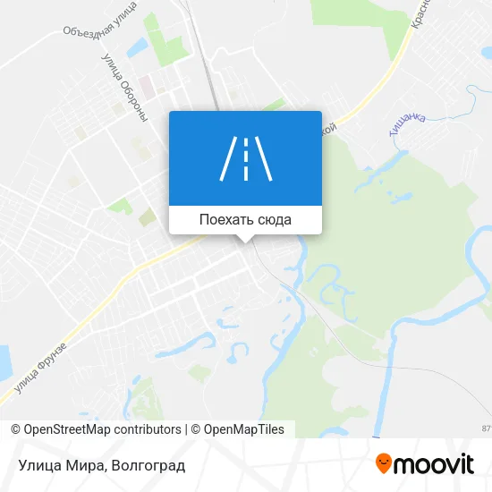 Карта Улица Мира