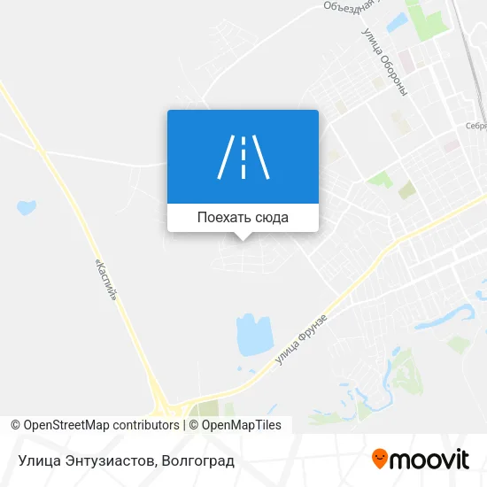 Карта Улица Энтузиастов