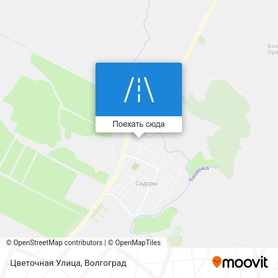 Карта Цветочная Улица