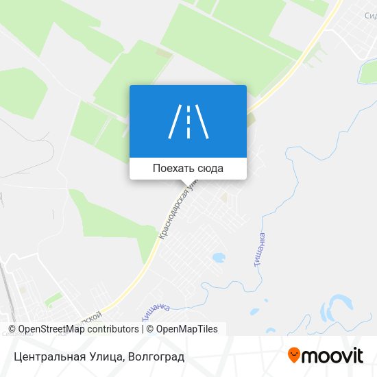 Карта Центральная Улица