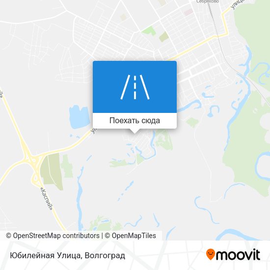 Карта Юбилейная Улица