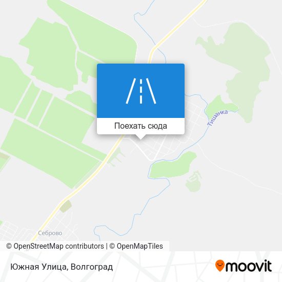 Карта Южная Улица