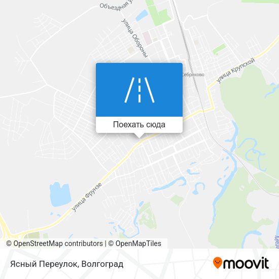 Карта Ясный Переулок