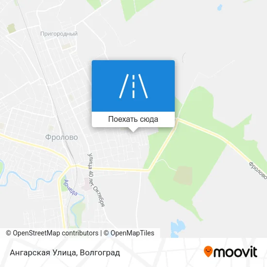 Карта Ангарская Улица