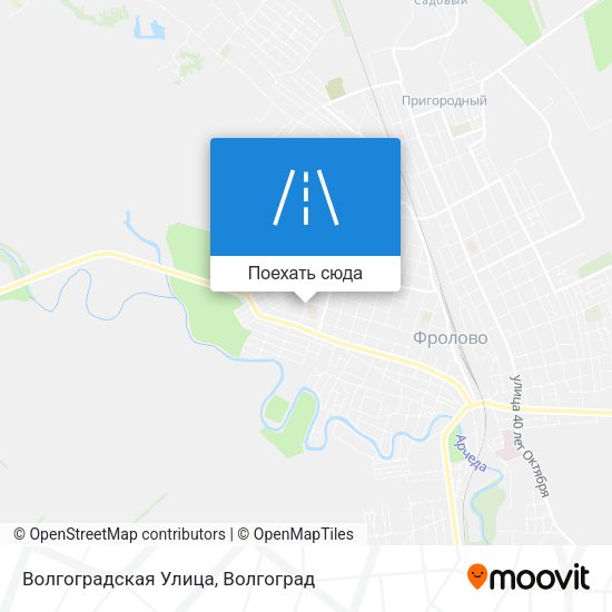 Карта Волгоградская Улица