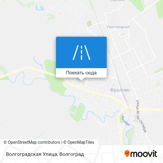 Карта Волгоградская Улица