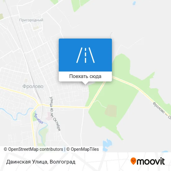 Карта Двинская Улица
