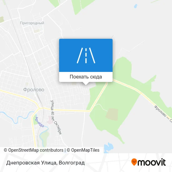 Карта Днепровская Улица