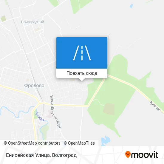 Карта Енисейская Улица