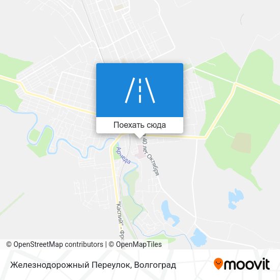 Карта Железнодорожный Переулок