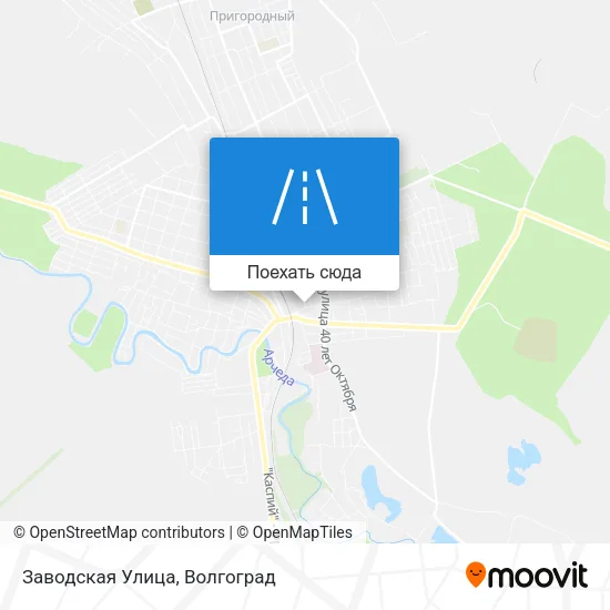 Карта Заводская Улица