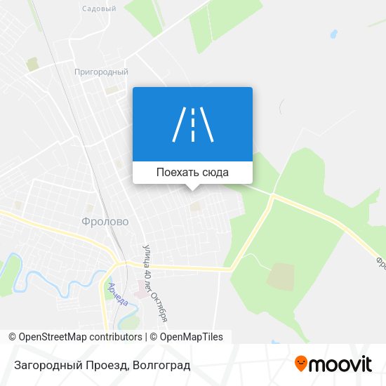 Карта Загородный Проезд