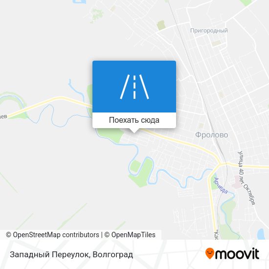 Карта Западный Переулок