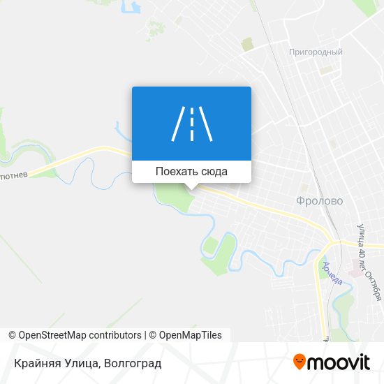 Карта Крайняя Улица