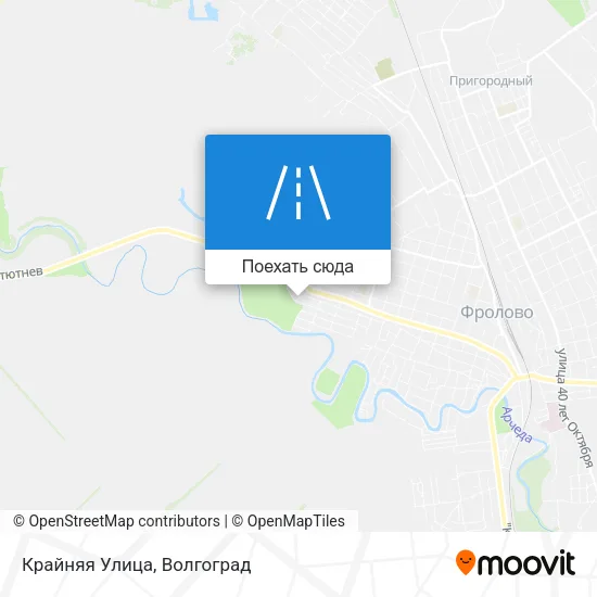Карта Крайняя Улица