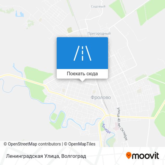 Карта Ленинградская Улица