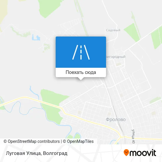 Карта Луговая Улица