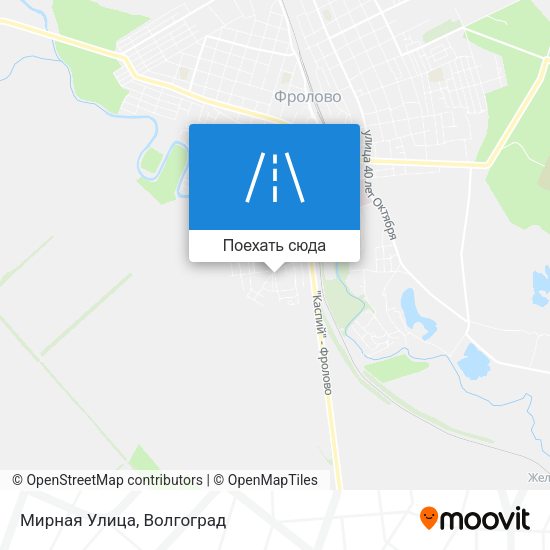 Карта Мирная Улица