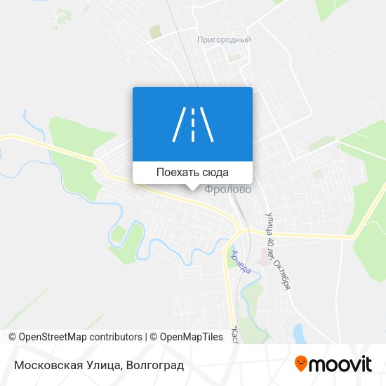 Карта Московская Улица