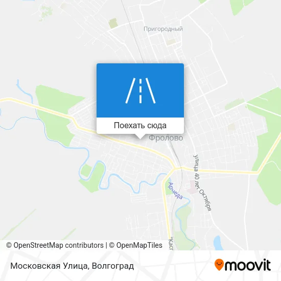 Карта Московская Улица
