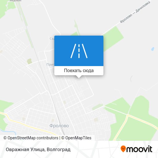 Карта Овражная Улица