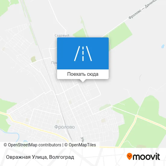 Карта Овражная Улица