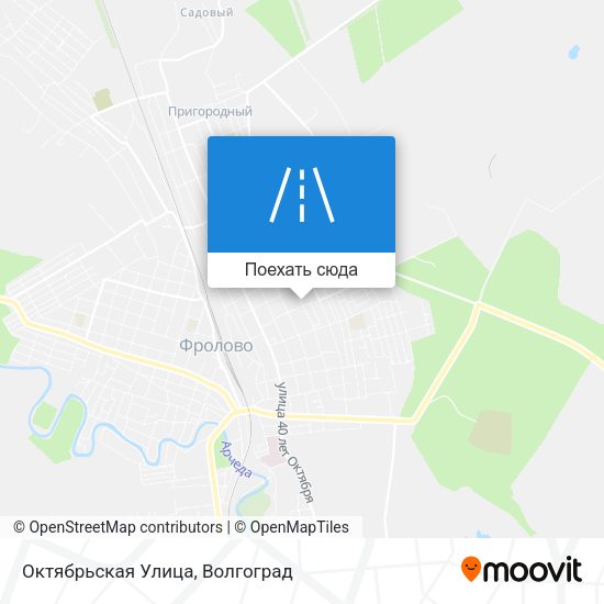 Карта Октябрьская Улица