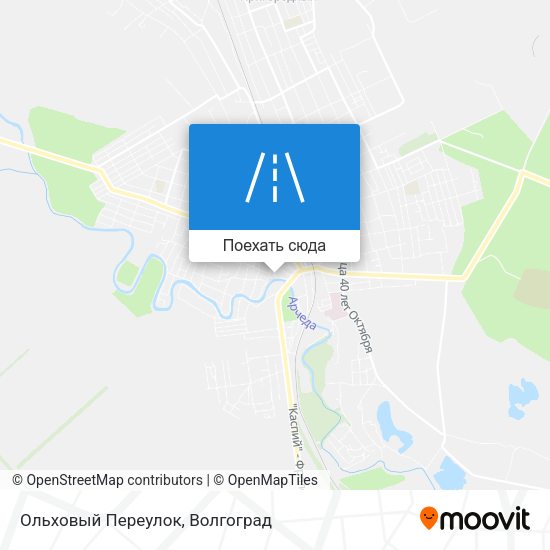 Карта Ольховый Переулок