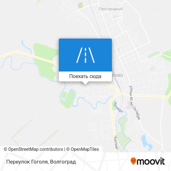 Карта Переулок Гоголя