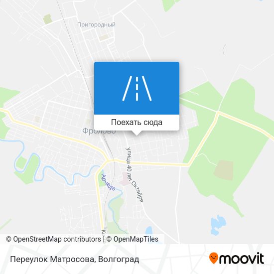 Карта Переулок Матросова