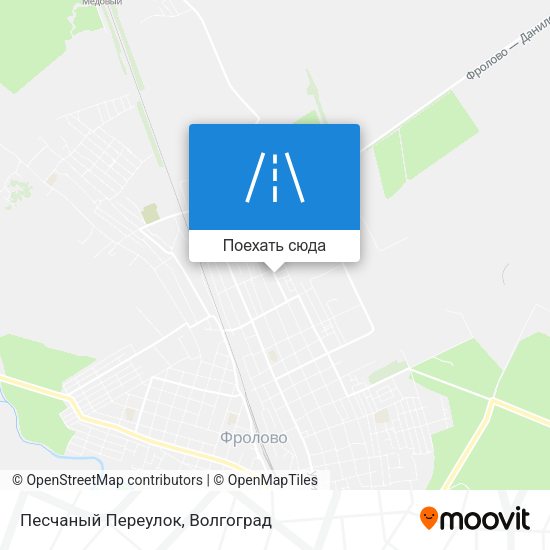 Карта Песчаный Переулок
