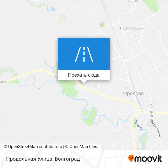 Карта Продольная Улица