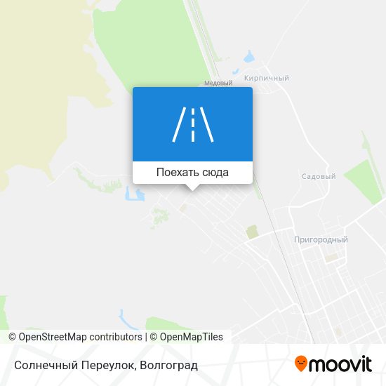 Карта Солнечный Переулок