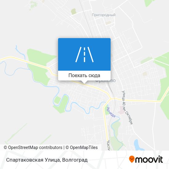 Карта Спартаковская Улица