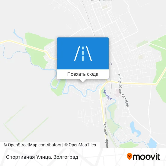 Карта Спортивная Улица