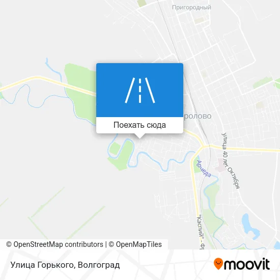 Карта Улица Горького