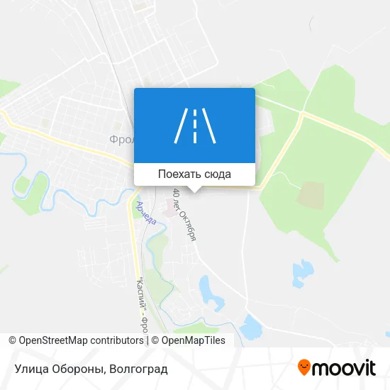 Карта Улица Обороны