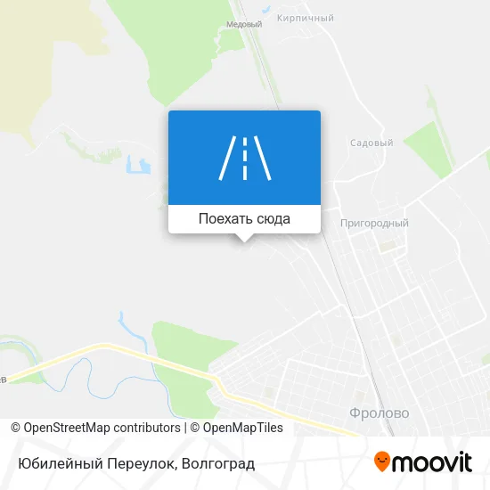 Карта Юбилейный Переулок