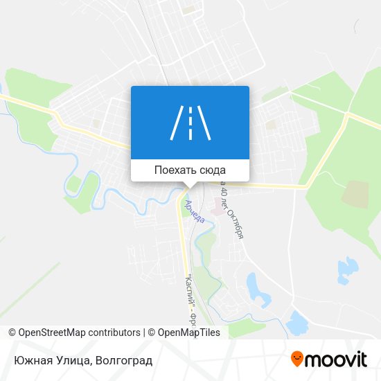 Карта Южная Улица