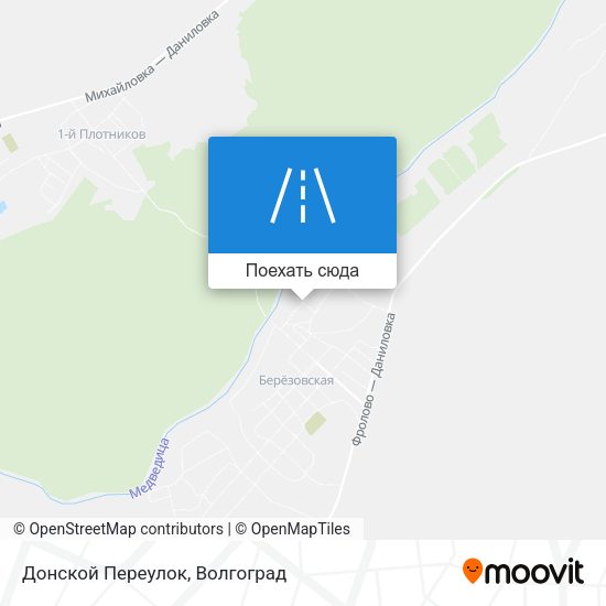 Карта Донской Переулок