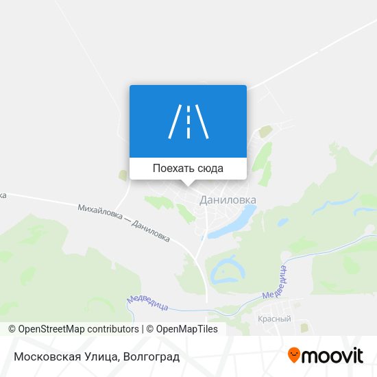 Карта Московская Улица