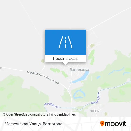 Карта Московская Улица